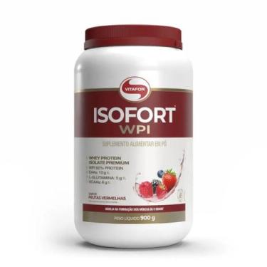 Imagem de Isofort Whey Isolado Sabor Frutas Vermelhas 900g Vitafor