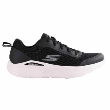 Imagem de Tênis skechers go run lite masculino 894292, Preto, Branco, 41