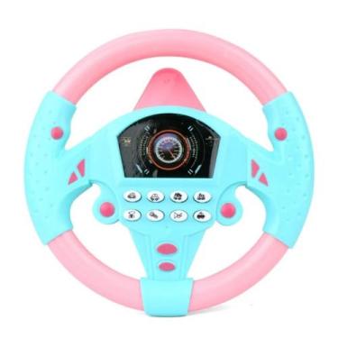 Imagem de Brinquedo Infantil Musical Volante Sons Buzina Sirene - Gbell, Rosa