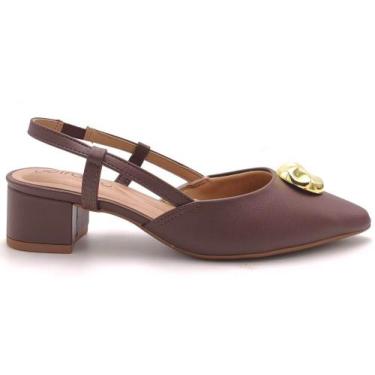 Imagem de Sapato Feminino Slingback Beira Rio 4182.233, Chocolate, 37