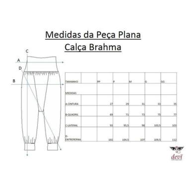 Imagem de Calça Saruel Brahma Devi - Devi Active Yogawear, Branco, M (40 - 42)