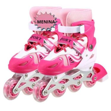 Imagem de Patins Infantil 4 Rodas Inline ajustável Criança - Woed Brinquedos, 31
