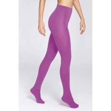 Imagem de Meia Calça Loba 5858-001 Fio 80 Opaca Colors, Magenta, P