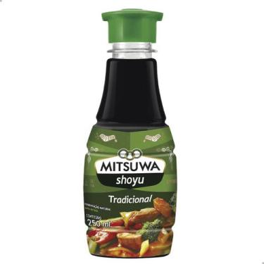 Imagem de Molho Shoyu Tradicional Mitsuwa em Frasco 250ml Tampa Verde Fermentaçã