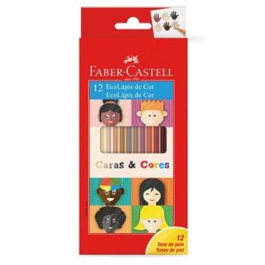 Imagem de Lápis de cor 12 cores Tons de Pele 112634 - Faber-Castell