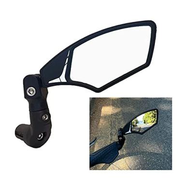 Imagem de Hafny Espelho de extremidade de barra 2021, lente de vidro de grau automotivo HD, superfície grande, à prova de quebra, ajustável em vários ângulos, espelhos de bicicleta eletrônica (HF-M900RS-FR08 (lado direito, vidro prateado))