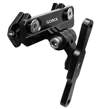 Imagem de GORIX Adaptador de Garrafa de Bicicleta Montagem Ajustável MTB Estrada Bike Guidão Suporte de Garrafa de Água Poste de Montagem (GX-SDLBC), Matt Black