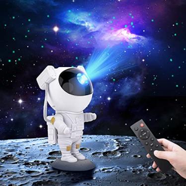 Imagem de Projetor de teto de estrela e galáxia Arnoldtoy, luz noturna, astronauta, nebulosa, LED, com temporizador e controle remoto, para quarto, home theater, ótimo presente para crianças e adultos