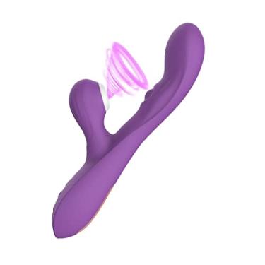 Imagem de Vibradores Estimulador Ponto G Poderoso 3 em 1 Para o Clitóris Massageador Erótico Brinquedo Sexual Feminino Zatla (Roxo)