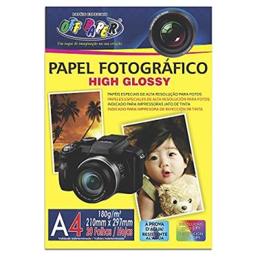 Imagem de Papel Fotográfico A4 180G, OFF PAPER, Pacote com 20 folhas