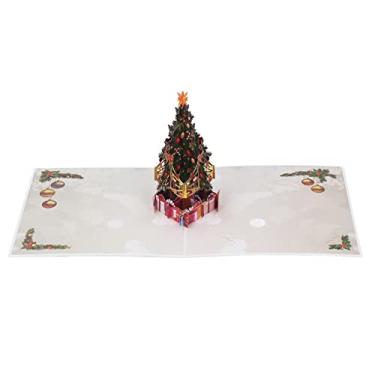Imagem de Cartão de Felicitações 3D, Cartão de Natal 3D Grosso Requintado para Presente