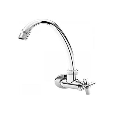 Imagem de JAPI 1156P37 Torneira Bica Movel para Pia Cozinha Parede Abs, Cromado, 1/4 Volta P37