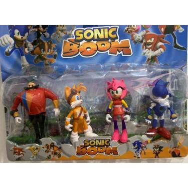Kit 6 Bonecos Sonic e Seus Amigos Coleção Infantil - Bonecos