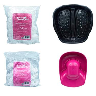 Imagem de 50 Protetor e Bacia Pedicure, 50 Protetor e Bacia Manicure Pés Mão Unha, Arte Sedução