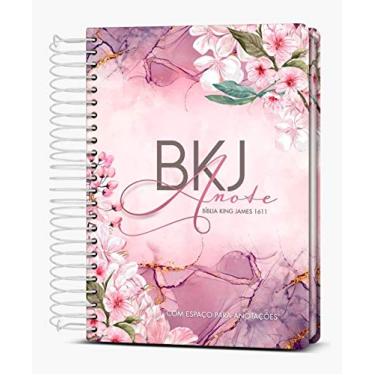 Imagem de Bíblia King James 1611 Anote - Purple Flower