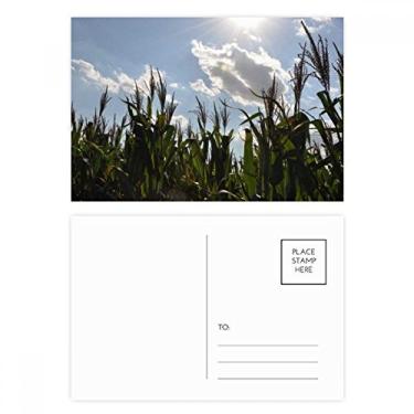 Imagem de Cartões postais brancos Blue Sky Clouds Cartão de felicitações para envio de aniversário