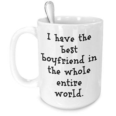 Imagem de Caneca personalizada para namorado - Xícara de café - Adicione sua foto - Presentes Love You Best Unique Funny Greatest Cute Custom Novelty Atcuidadosamente Barata Sentimental da Girlfriend Anniversary Beer