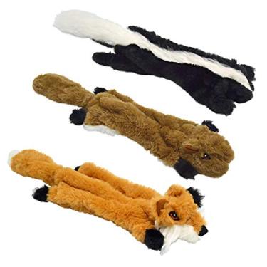 Imagem de Uolliwo Brinquedos para cães sem enchimento com barulho, durável, sem recheio, brinquedo de mastigar para cães pequenos, médios e grandes, 3 pacotes