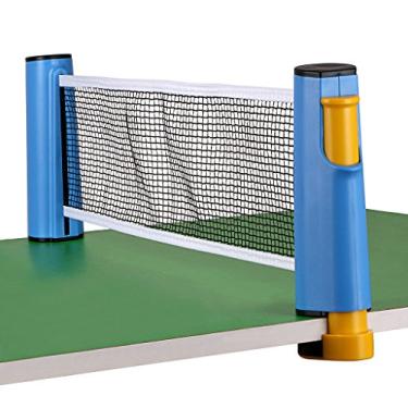 Imagem de Hipiwe Retractable Table Tennis Net Replacement, Ping Pong Net and Post with PVC Storage Bag, 6 Feet(1.8M), Fits Tables Up to 2.0 inch (5.0 cm)