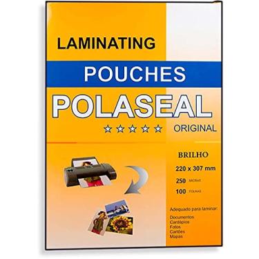 Imagem de Polaseal Plástico para Plastificação A4 220x307x0,10mm 100un