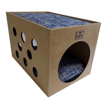 Imagem de Cama Gales Azul Interativa Para Gatos - Tam. Único - Hello Pet