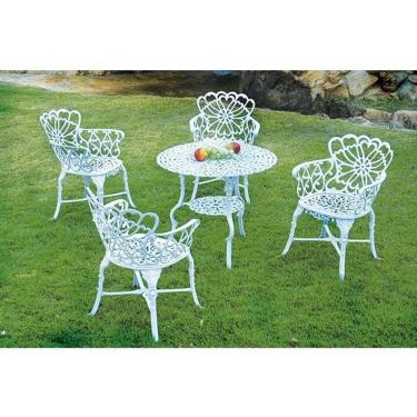 Imagem de Conjunto de Mesa para Jardim Ventura em Alumínio Fundido Unifer Móveis