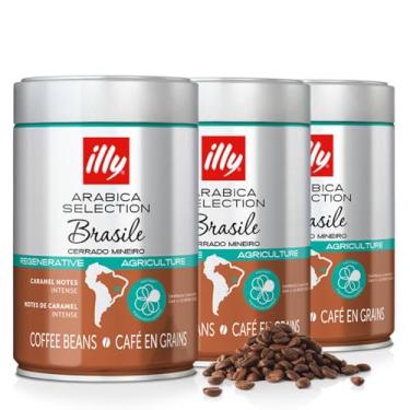 Imagem de Café em Grãos Illy Arabica Selection Brasile Cerrado Mineiro Kit 3 Latas 250g