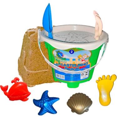 Imagem de BALDINHO DE PRAIA 8 PEÇAS 17 CM - CORES SORTIDAS