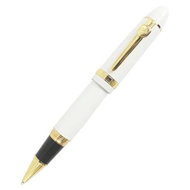 Imagem de Caneta esferográfica grande Gullor Heavy 159, acabamento dourado, tinta preta (0,7 mm), Branco
