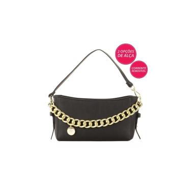 Imagem de Mini Bolsa Feminina Rafitthy Preta Duas Alças