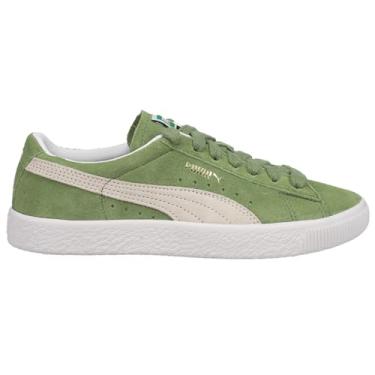 Imagem de PUMA Mens Suede Vintage Sneakers Shoes Casual - Green,Grey,White - Size 4 M