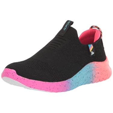 Imagem de Skechers Tênis infantil unissex Ultra Flex 2.0 com especificações de cores, Preto/Multi, 11 Little Kid