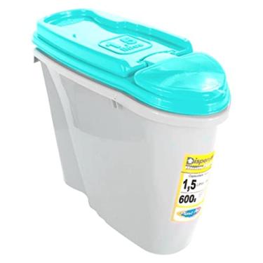 Imagem de Porta Ração Dispenser Home Plast Pet 1,5L Azul