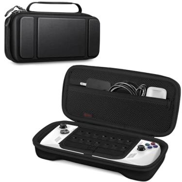 Imagem de Fintie Case for ASUS ROG Ally, Shockproof Protective Cover Hard Shell with Inner Pocket & 14 Game Card Slots for ASUS ROG Ally & Accessories (Preto)