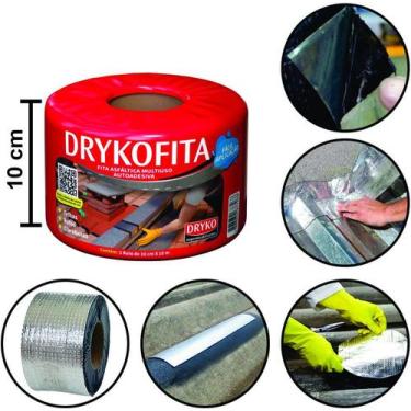 Imagem de Fita Asfáltica Autoadesiva Aluminizada Driko - Dryko