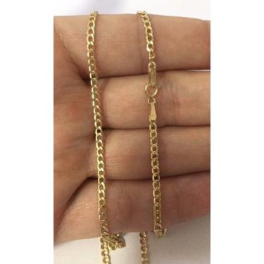 Imagem de Cordão Corrente Grumet 60cm Masculino De Ouro 18k 750 - RD Magazine