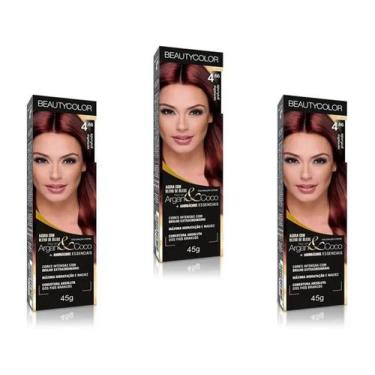 Imagem de TINTURA BEAUTY COLOR CREME ARGAN COLORS 03x96.44 RUIVO CLARO INDECIFRA