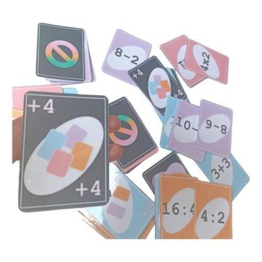 Imagem de Baralho Das Operações Matemáticas Para Escola Jogo Tipo Uno - T&D JOGO