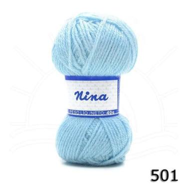 Imagem de Lã Nina Pingouin 40g, 0501 LAVANDA