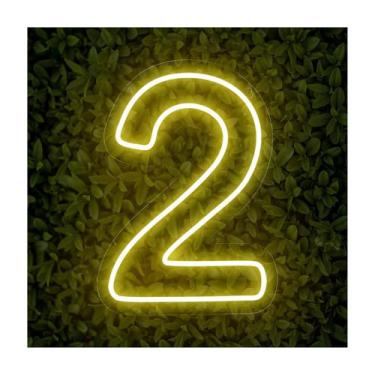 Imagem de Luminoso Numero Neon Led 50 Cm Festa De 0 A 9 - Art Studio Design, 2, 