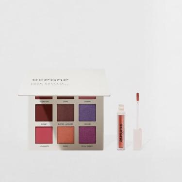 Imagem de Kit Paleta de Sombras Love + Sombra Líquida Pêssego Océane Limited (2 Produtos)