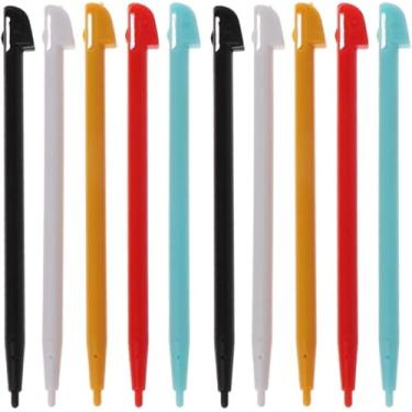 Imagem de 10 canetas Stylus coloridas elegantes compatíveis com Wii U WIIU Gamepad Console Acessórios