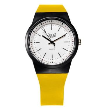 Imagem de Relógio Pulso Masculino Feminino Everlast Analógico E736, Amarelo