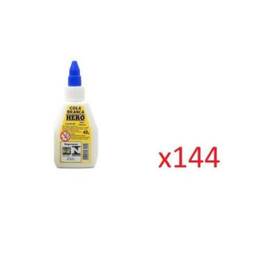 Imagem de Cola Branca Escolar 40g - Marca Hero - Kit Com 144 Frascos - Lynx prod