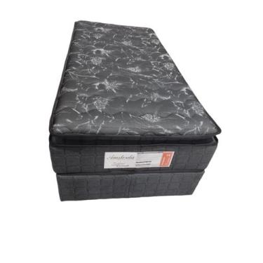 Imagem de Conjunto Box Solteiro Amsterdã Molas Ensacadas com Espuma D33 0,88x1,8