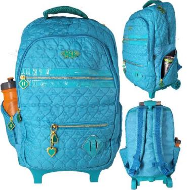 Imagem de Mochila Rodinha Escolar Juvenil MHC3173 - ELLO, azul