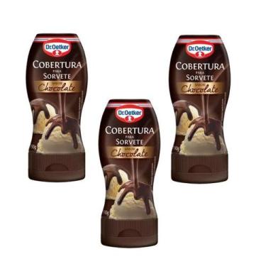 Imagem de Kit c/ 3un Cobertura para Sorvete  190g - Dr. Oetker