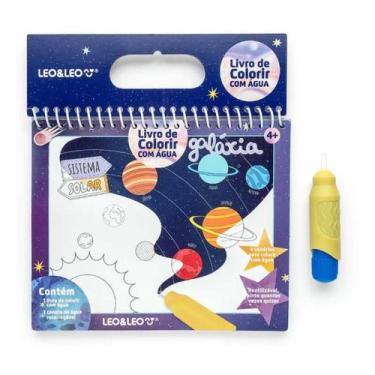 Imagem de Livro de Colorir com Água Galáxia Reutilizável Leo&Leo
