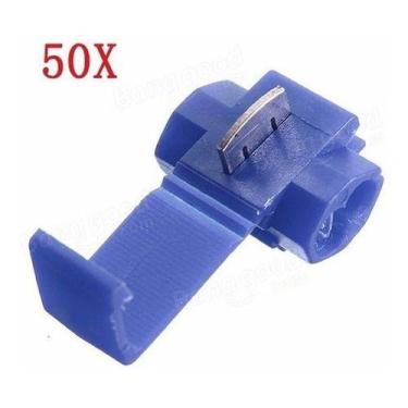 Imagem de 50un Conector Elétrico Derivação Emenda Fios 1,5 A 2,5mm - DMTI