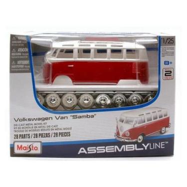 Imagem de Kit de Montar Carro Volkswagen kombi 1/25 Maisto 39956